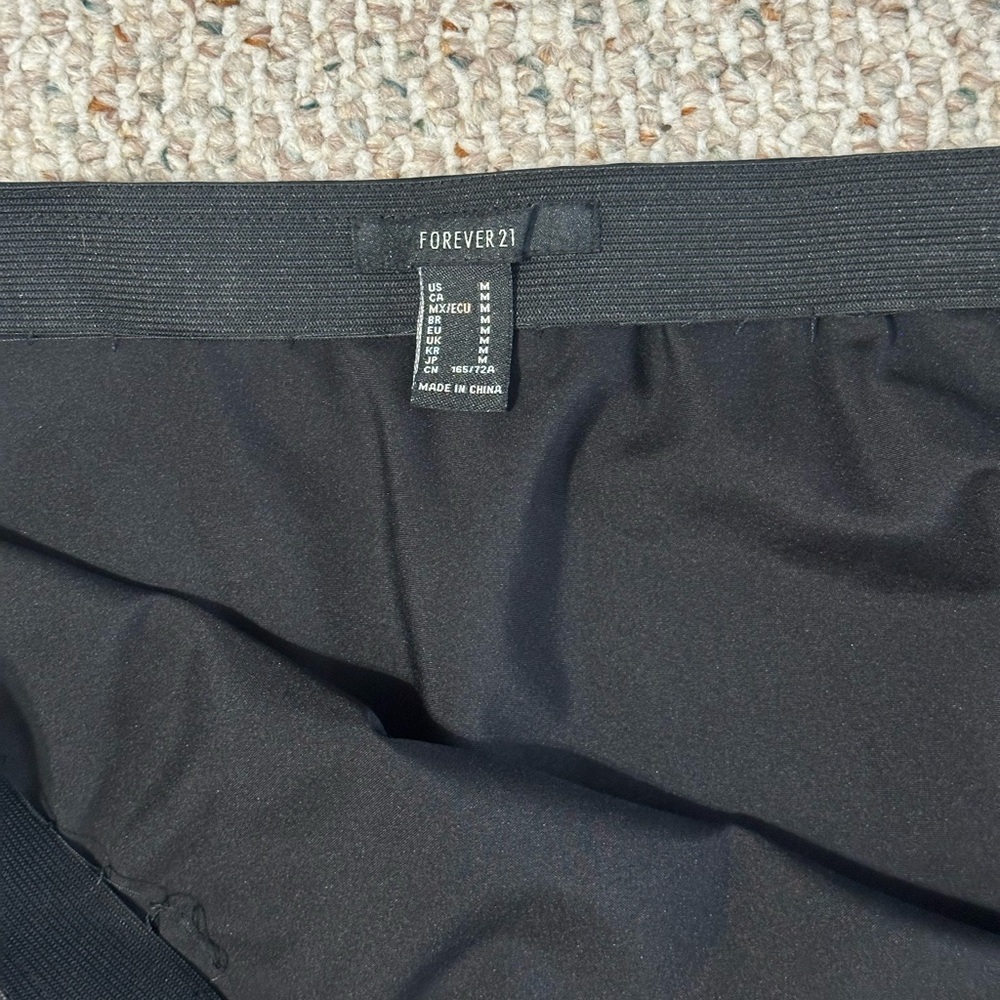 Black Satin Mini Skirt - Picture 5 of 6